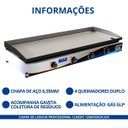 Ver imagem 3 de Chapa de Lanche Profissional Classic 125x50cm Jcn