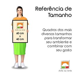 Quadro Decorativo Textura Cx Alta Leoa Cores 1 Pç 40x60  Titulo Leoa Branca Moldura Preta - 6