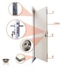 Porta de Segurança Lisa 210x90cm Anti Arrombamento THT Portas de Segurança - 5
