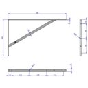 Ver imagem 2 de Kit 3 Suporte Prateleira Mão Francesa Reforçada 40cm - Loth