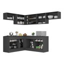 Ver imagem 3 de Armário De Cozinha Completa De Canto Preto/branco