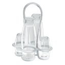 Ver imagem 1 de Galeteira de Mesa 180ml Azeite e Vinagre e Sal Pimenta 52ml - Everyday - Transparente - Guzzini