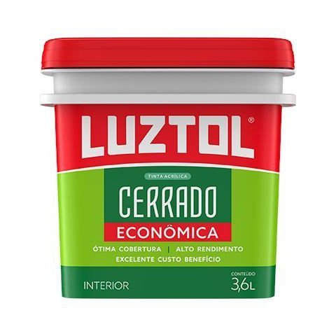 Tinta Acrílica Econômica Fosca Pêssego 3,6l Luztol