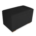 Ver imagem 2 de Recamier Puff Baú Organizador no Boucle com Cinto Preto:preto
