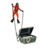 Enfeite De Aquário Mergulhador Caça Tesouros 4055 RED EXTARTE IMP mergulhador caça tesouro RED - 9