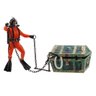 Enfeite De Aquário Mergulhador Caça Tesouros 4055 RED EXTARTE IMP mergulhador caça tesouro RED - 8