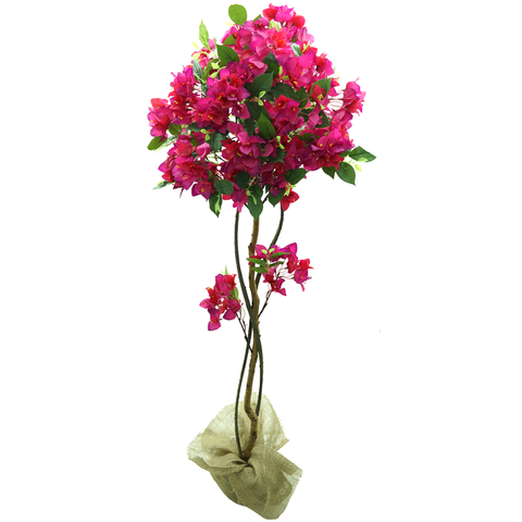Arvore Flores Artificiais de Primavera Bougainville 140cm