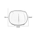 Ver imagem 6 de Kit Poltrona + Puff Concha + Almofada Veludo Terracota