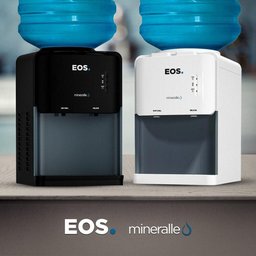 Bebedouro de Mesa para Garrafão Eos Mineralle Compacto com Compressor Preto Ebc03p 220v - 7