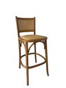 Ver imagem 1 de Banqueta Tomer Assento Rattan Bancada Bistrô Castanho