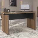 Ver imagem 5 de Mesa para Escritório Home Office 125cm Corp A06 Nogal/preto - Mpozenato