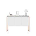 Ver imagem 4 de Buffet Luxuoso 3 Portas Barcelona Branco Cobre