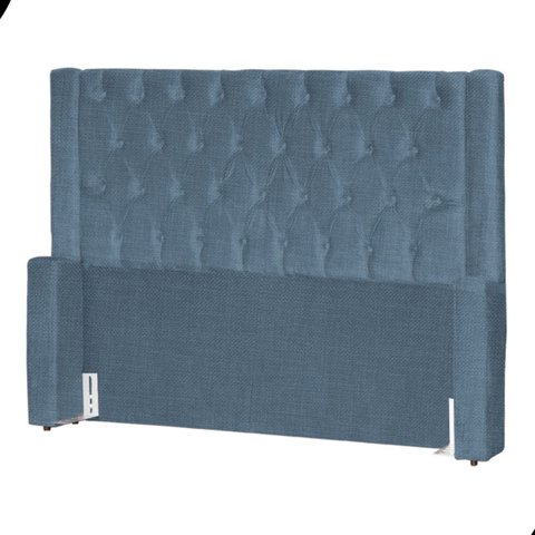 Cabeceira de Cama Box Estofada 160 Cm Queen Linho Emma