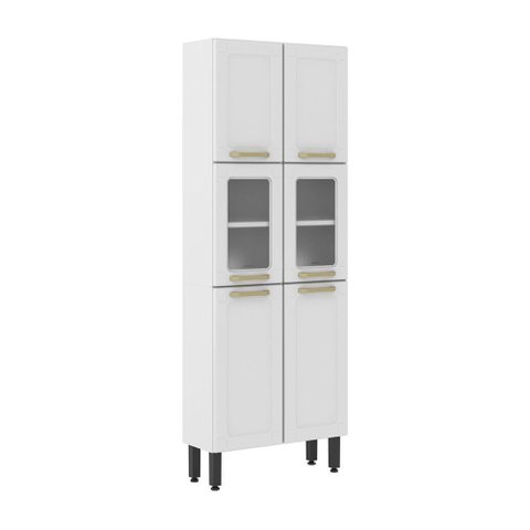 Armário Paneleiro de Aço 6 Portas Linha Colors Bertolini Branco