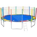 Ver imagem 1 de Cama Elástica 4,27M 6 Pés ChicoPlay Lona Azul Nacional Com Emenda