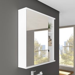 Espelheira para Banheiro 1 Porta Bia  - 1