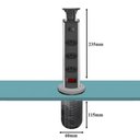 Ver imagem 5 de Torre de Tomada para Bancada Embutir Retrátil com 3 Tomadas