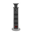 Ver imagem 7 de Torre de Tomada para Bancada Embutir Retrátil com 3 Tomadas