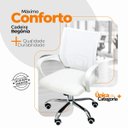 Ver imagem 5 de Kit 6 Cadeiras de Escritório Begonia Mesh Ergonômico Branco + E-book