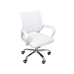 Kit 6 Cadeiras de Escritório Begonia Mesh Ergonômico Branco - 6