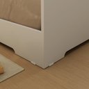 Ver imagem 5 de Cama Infantil Montessoriana Casal Mark em MDF Branco/Louro Freijó Grann