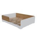 Ver imagem 2 de Cama Infantil Montessoriana Casal Mark em MDF Branco/Louro Freijó Grann
