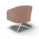 Ver imagem 2 de Cadeira Sala de Jantar Giratória Cromada Kit 2 Stella Bouclê D03 - D'Rossi Cor Rose