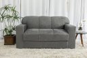 Ver imagem 2 de Conjunto Sofá 3 e 2 Lugares Xaropinho Suede Cinza