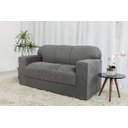 Ver imagem 3 de Conjunto Sofá 3 e 2 Lugares Xaropinho Suede Cinza