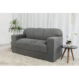 Conjunto Sofá 3 e 2 Lugares Xaropinho Suede Cinza - 3