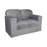 Conjunto Sofá 3 e 2 Lugares Xaropinho Suede Cinza - 5