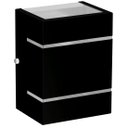 Ver imagem 3 de Arandela Externa 2 Frisos Foco Fachos Parede Muro Preto