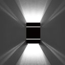 Ver imagem 6 de Arandela Externa 2 Frisos Foco Fachos Parede Muro Preto