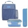Kit Bolsa Térmica, Marmita, Porta Talheres Joy Azul - 1