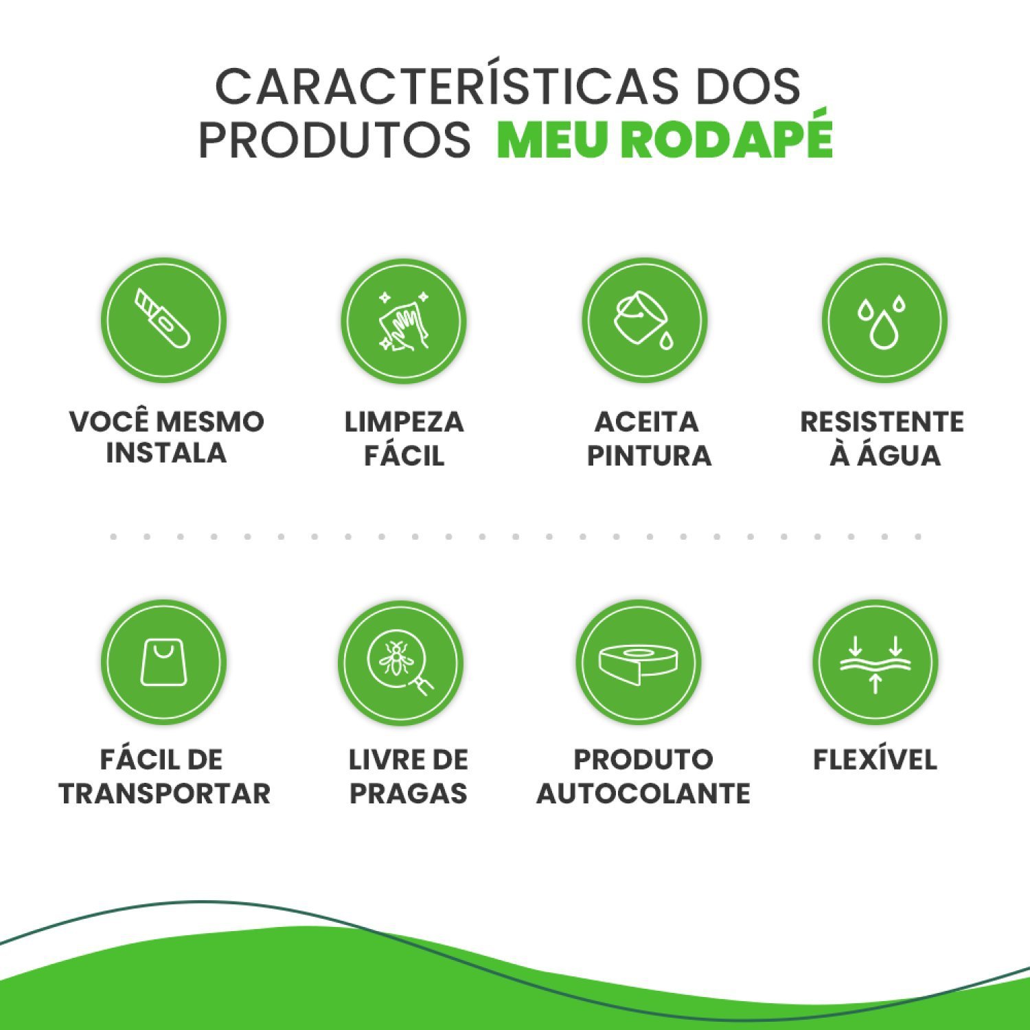 Rodameio Boiserie EVA 2,3cm x 12mm x 5m Autocolante Flexível RM61 Meu Rodapé - 5