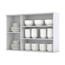Ver imagem 2 de Armário Aéreo 3 Portas 120 Cm Nova York Branco Hp - Henn