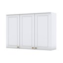 Ver imagem 1 de Armário Aéreo 3 Portas 120 Cm Nova York Branco Hp - Henn