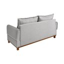 Ver imagem 4 de Sofá Living 2 Lugares Linho Cinza Ananda 160cm CabeCasa MadeiraOriginals