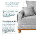Ver imagem 6 de Sofá Living 2 Lugares Linho Cinza Ananda 160cm CabeCasa MadeiraOriginals