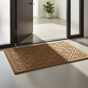 Ver imagem 3 de Capacho Tapete Arabesco Porta Entrada Pvc Antiderrapante Bege