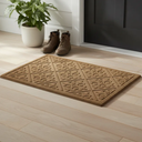 Ver imagem 2 de Capacho Tapete Arabesco Porta Entrada Pvc Antiderrapante Bege