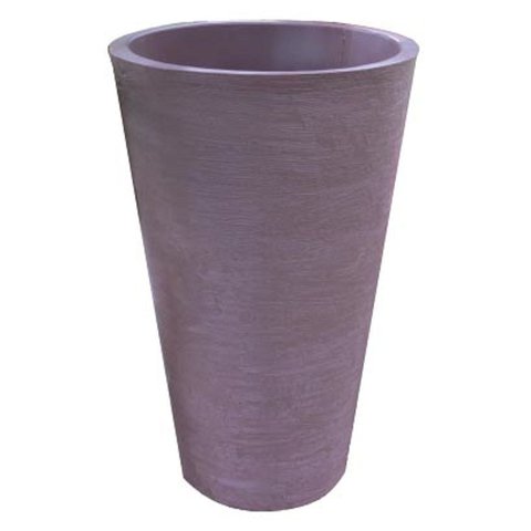 Vaso Planta 75x50 Redondo Cônico Polietileno - MARROM CHOCOLATE 020