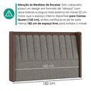 Ver imagem 6 de Cabeceira Queen 160 cm Lumina LED com Frame Linho Tca 208 Corino Tcs 721 Peer