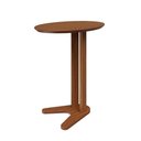 Ver imagem 2 de Mesa de Canto Pinhão Oval MDF Madeira 60cm Amadeirado Dalla Costa