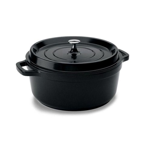 Cacarola Redonda 25,4x11cm 4,3l Pa9000-24pr Hercules na Cor Preta