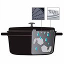 Ver imagem 3 de Cacarola Redonda 25,4x11cm 4,3l Pa9000-24pr Hercules na Cor Preta