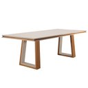 Ver imagem 1 de Mesa de Jantar Retangular com Detalhe Central - Malta-2,0 x 1,0 metros - Requinte Salas