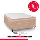 Ver imagem 5 de Cama Box Viúva Bege + Colchão Paris Molas Ensacadas Bege Bege/bege