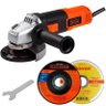 Esmerilhadeira Angular 4.1/2 POL 820W G720 com Disco BLACK & DECKER + Disco e Bolsa - 2