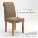 Ver imagem 6 de Conjunto Sala de Jantar 6 Lugares Retangular Tampo Vidro/MDF 160x80cm Mesa e Cadeiras Lyra